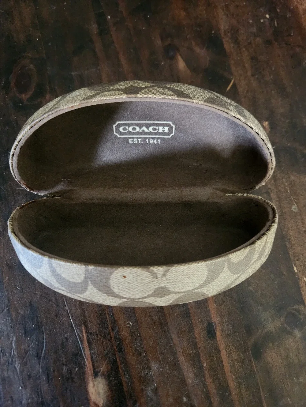 Coach eyeglass case